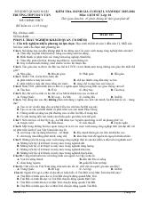 Đề thi Học kì 1 Lịch sử 10 năm 2025-2026 trường THPT Duy Tân (Quảng Ngãi)